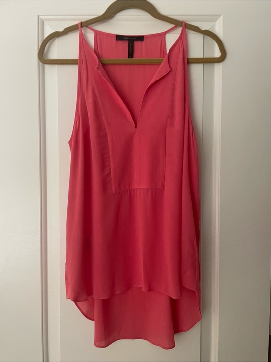 BCBGMaxAzria Tops - BCBG Max Azria Pink Sleeveless High-Low Camisole shirt, NWOT, BCBGMaxAzria, sz M